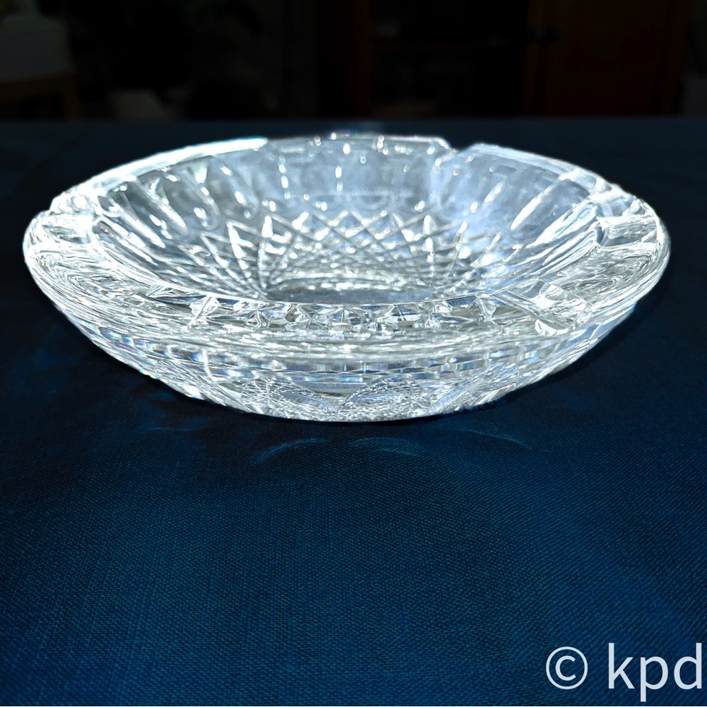 Large 7” 3 lb Waterford Crystal Ashtray - Picture 3 of 6